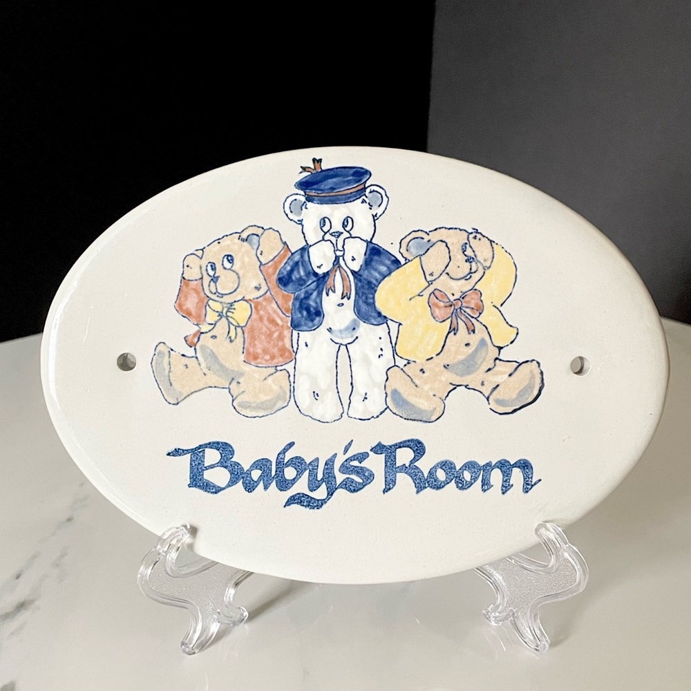 Baby's Room Plaque by Louisville Stoneware
